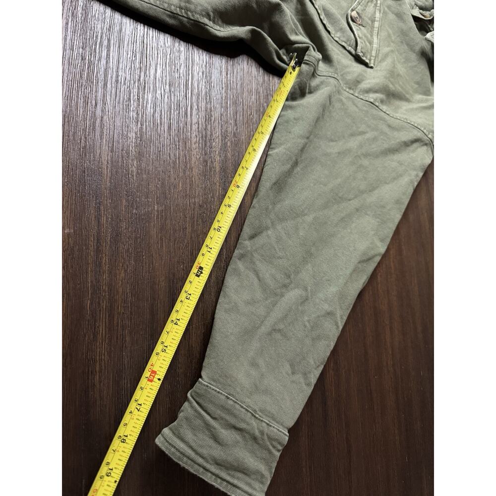 aerie Olive Green Button-Down Utility Jacket - Picture 4 of 9